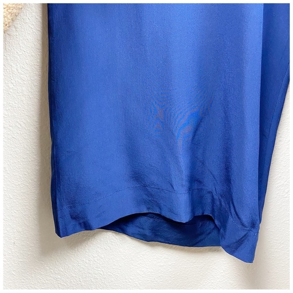 Yumi Kim Silk Blue Halter Wide Leg‎ Jumpsuit - Large - Picture 3 of 9